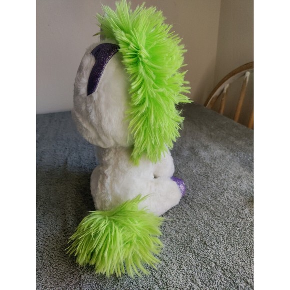 Tic Tac Toy UNICORN PEGASUS Light Up Stuffed Animal Plush White Glitter - Picture 2 of 5